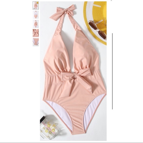 SHEIN Other - Women’s tie front plunging one piece 2XL Shein